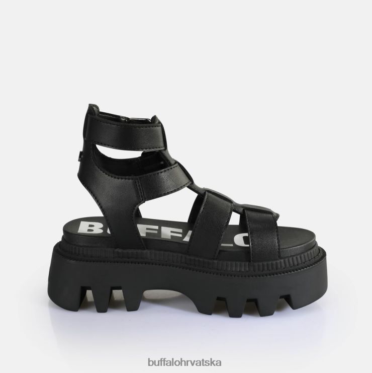 crno Buffalo flora on fisher sandale s platformom veganske |sandale TDD6T642